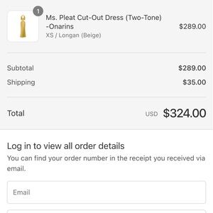 Onarins Pleat Cut-Out Dress - Beige